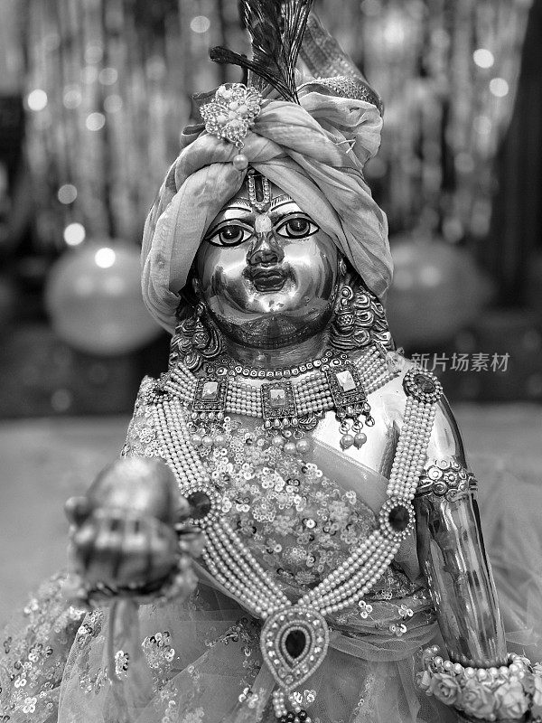 Krishna Janmashtami在庆祝。